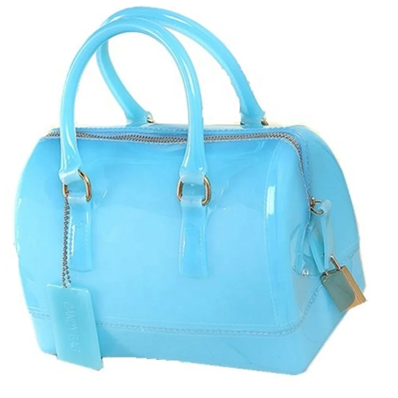 Medium silicone bag zipper Transparent PVC Boston Tote Bag jelly beach bag handbags, More than 15 colors
Medium silicone bag zipper Transparent PVC Boston Tote Bag jelly beach bag handbags, More than 15 colors