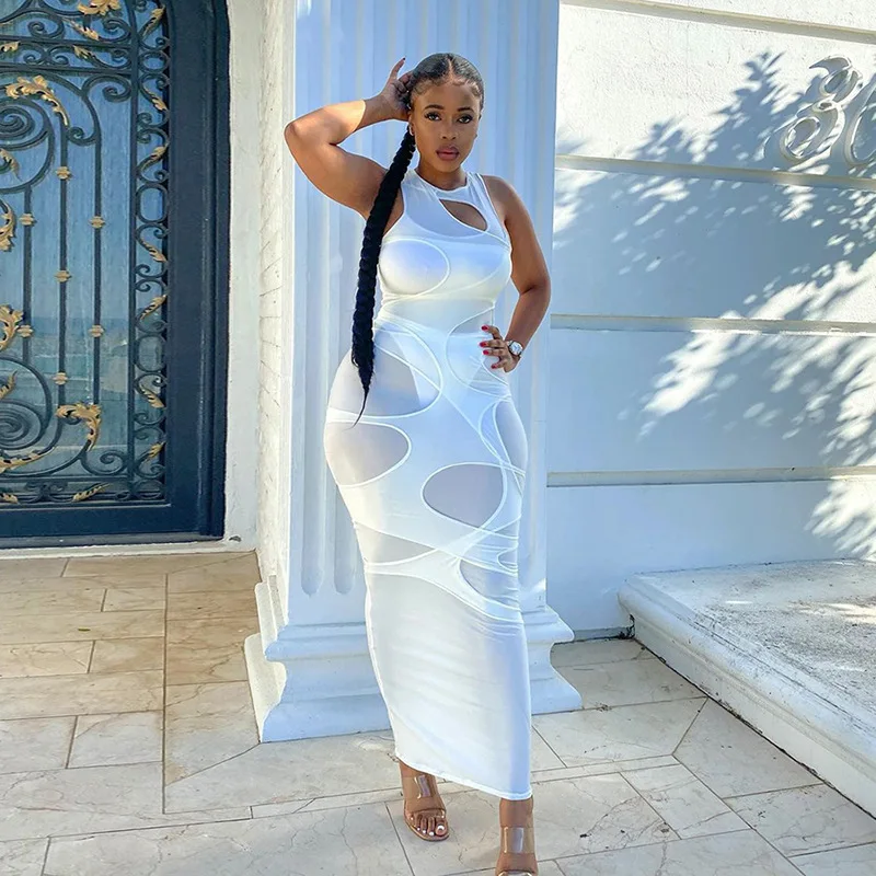 2021 spring fashion new arrival sexy long dresses party see through dress for women, As pictures
2021 spring fashion new arrival sexy long dresses party see through dress for women, As pictures