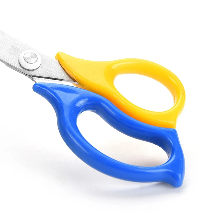 Hot Sale Assort Color Handle Multiple Usages Stainless Steel Stationery Office Scissors