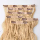 Leshine Long Lasting Double Drawn Seamless Clip In Hair Extension 100% Remy Human Clip on Remy Hair Clip