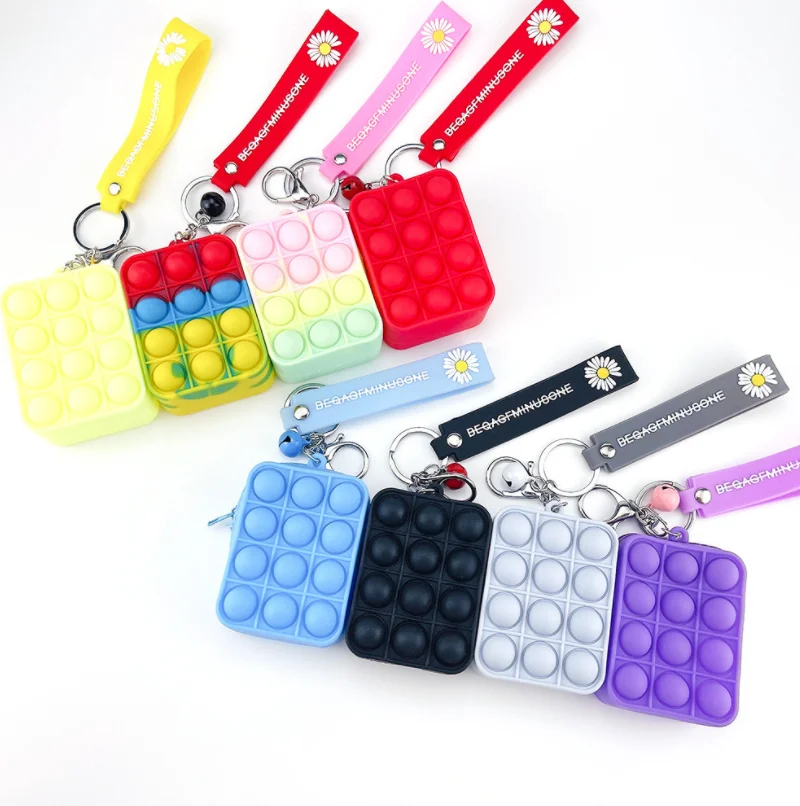 Cheap poppet rainbow pop purse fidgets wallets bag fidget silicone wallet bag pop coin purse with keychain, Pink, yellow, red, blue, purple, rainbow, etc
Cheap poppet rainbow pop purse fidgets wallets bag fidget silicone wallet bag pop coin purse with keychain, Pink, yellow, red, blue, purple, rainbow, etc