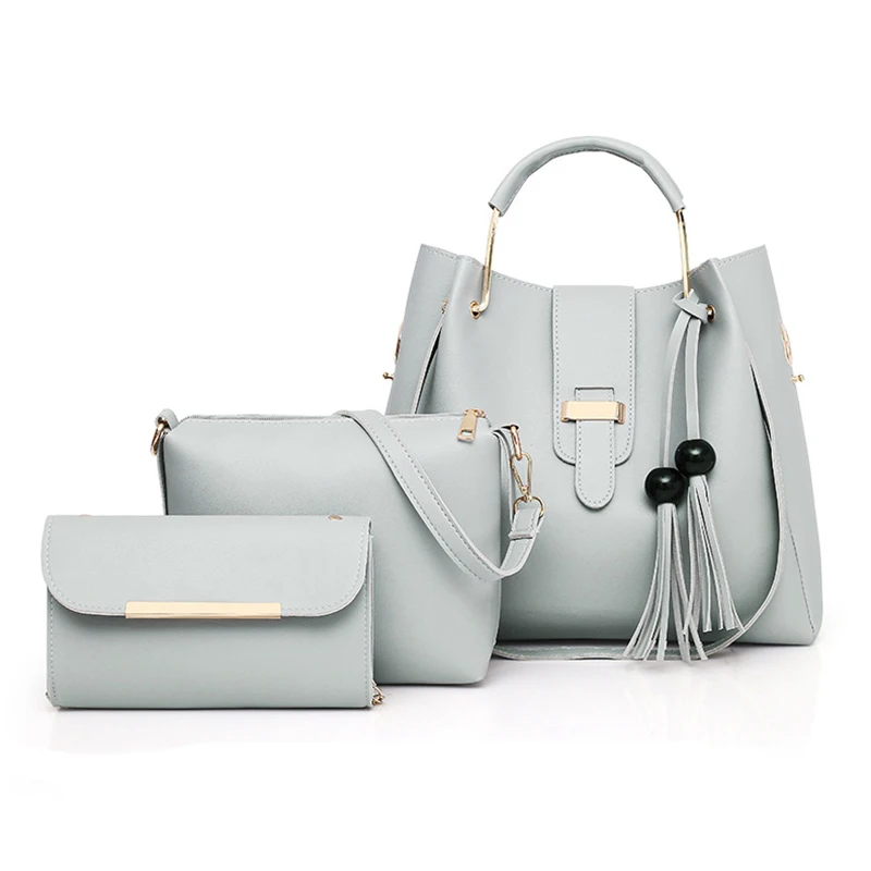 Wholesale ladies PU Leather Purse 3 pcs PU Bag Set Elegant women Handbags single shoulder bag
Wholesale ladies PU Leather Purse 3 pcs PU Bag Set Elegant women Handbags single shoulder bag