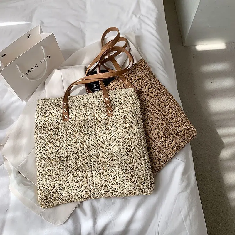2022 trendy fashion vintage leisure style girls large straw beach bag straw shopping bags
2022 trendy fashion vintage leisure style girls large straw beach bag straw shopping bags