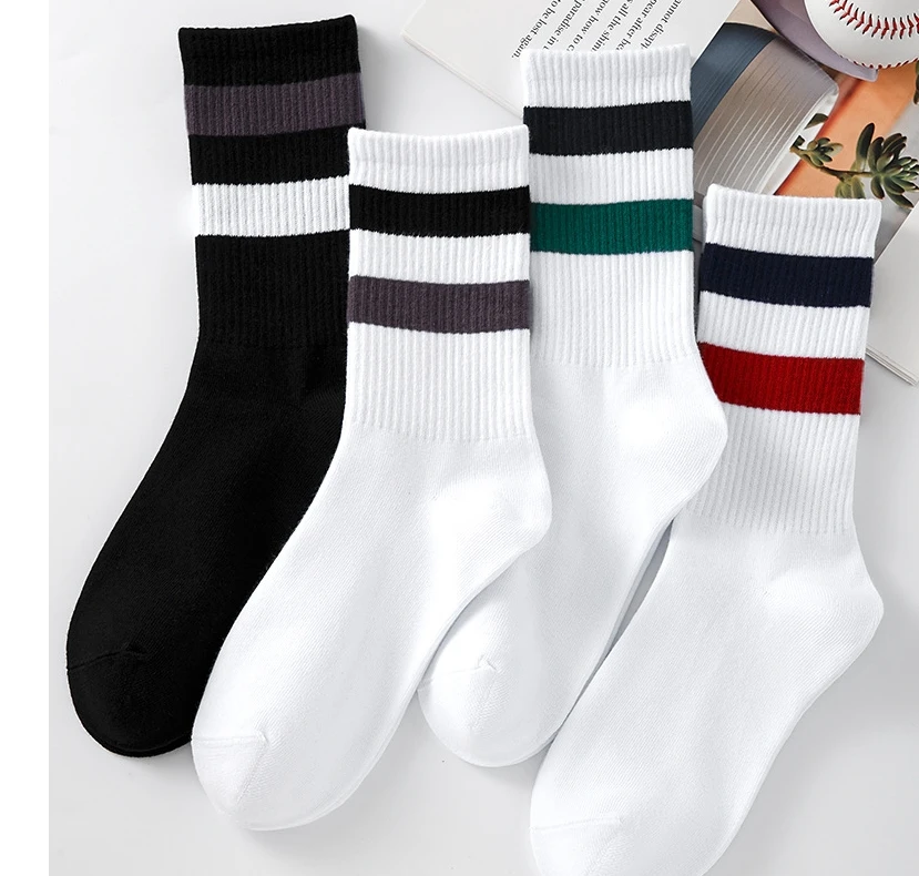 Unisex Sport Stripe Socks Cotton Medium High Tube Street Outdoor Athletic Baseball Cycling Wear Retro Cute Students Unisex Style
Unisex Sport Stripe Socks Cotton Medium High Tube Street Outdoor Athletic Baseball Cycling Wear Retro Cute Students Unisex Style