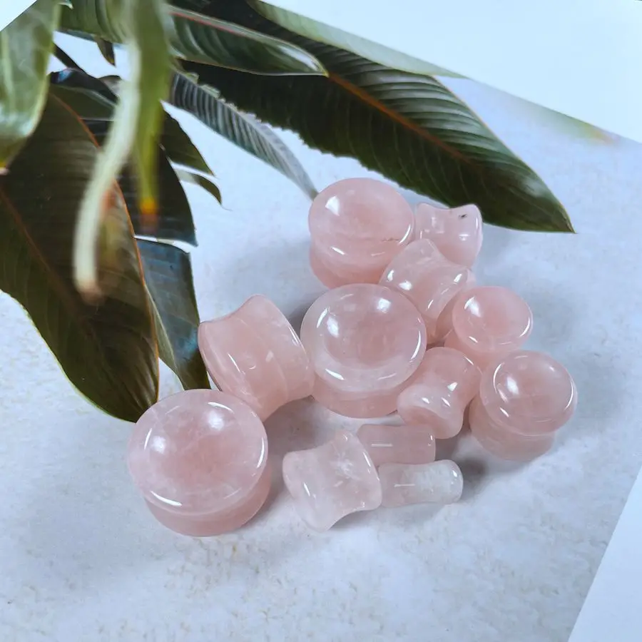 Body Jewelry Stone Organic Flesh Tunnels Natural Rose Quartz Concave Convex Plug Stone Ear Plug
Body Jewelry Stone Organic Flesh Tunnels Natural Rose Quartz Concave Convex Plug Stone Ear Plug