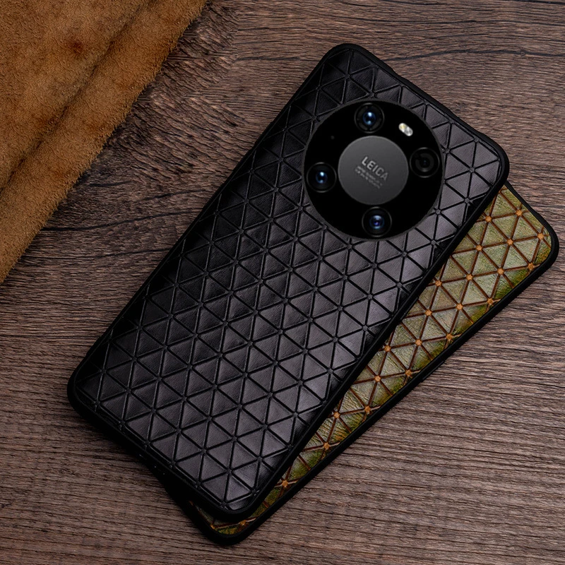 For HUAWEI Mate 40 pro genuine leather Shell Triangle Texture Grip Mobile Phone Case Back Cover
For HUAWEI Mate 40 pro genuine leather Shell Triangle Texture Grip Mobile Phone Case Back Cover