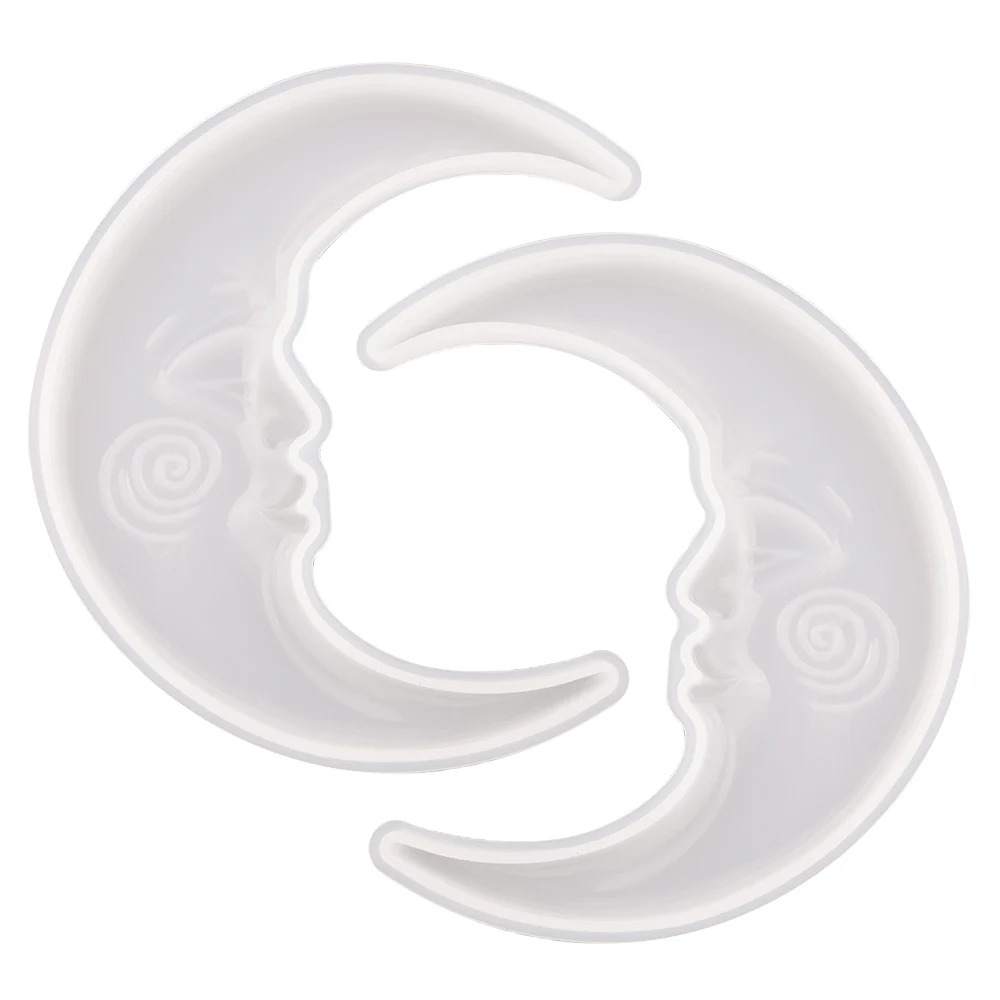 DM141 2pcs Moon Shape Silicone Resin Molds For Reusable Crystal Ornament Wall Hanging Home Decoration
DM141 2pcs Moon Shape Silicone Resin Molds For Reusable Crystal Ornament Wall Hanging Home Decoration