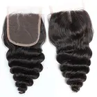 Brazilian Virgin Silk Base Closure Tight Curl Hair