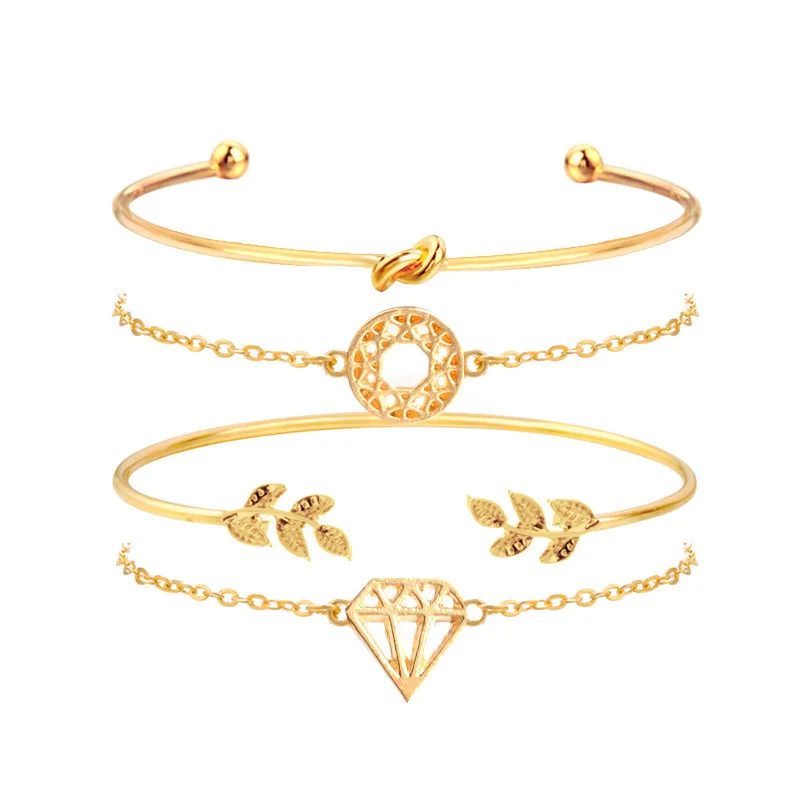 Amazon Choice Jewelry Multi Layer Gold Plated Leaf Bracelet Stackable Knotted Hollow Diamond Bracelet Bangle for Women
Amazon Choice Jewelry Multi Layer Gold Plated Leaf Bracelet Stackable Knotted Hollow Diamond Bracelet Bangle for Women