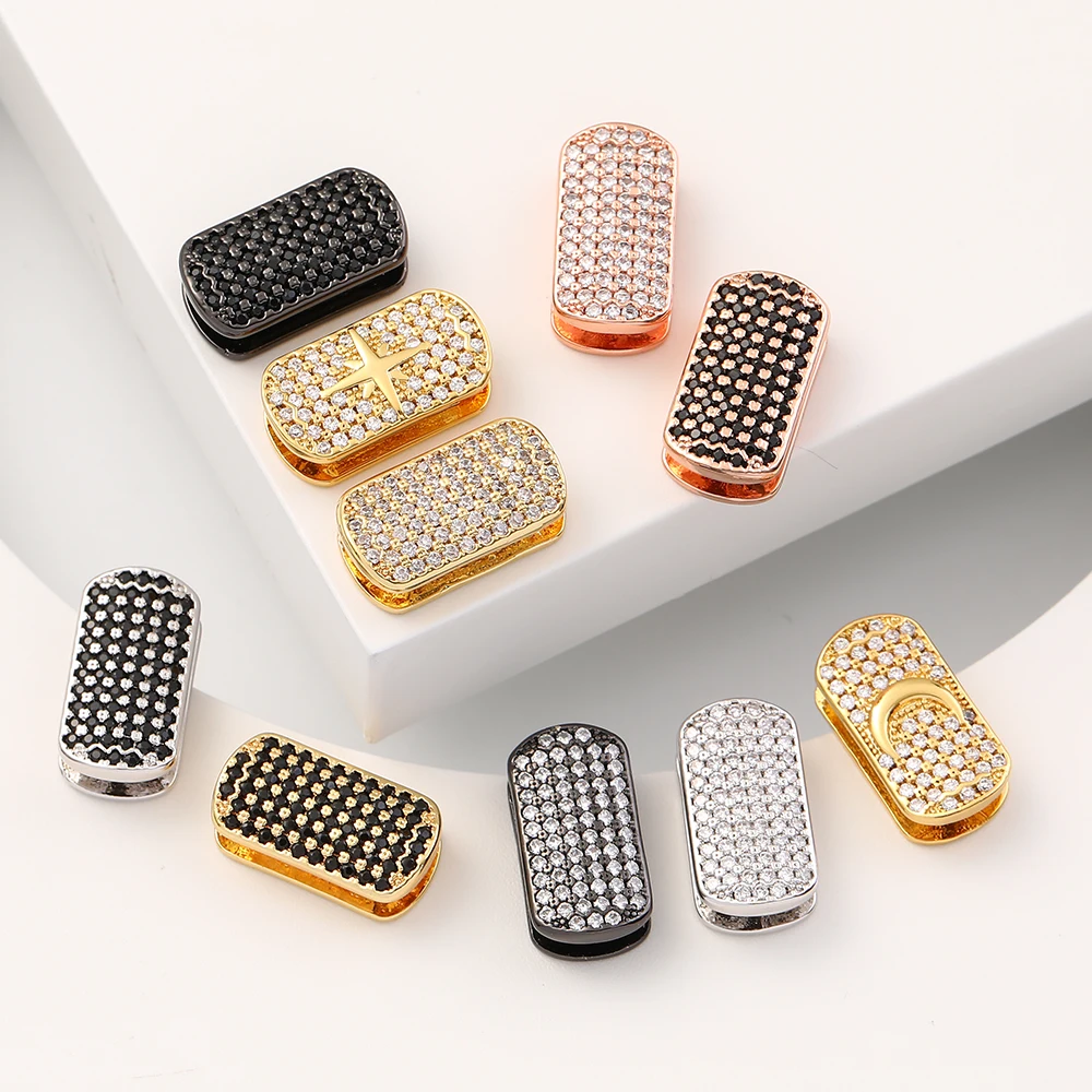 Factory Wholesale 18k gold plated copper with zircon charms square tube pendant moon star charms for bracelet making 
Factory Wholesale 18k gold plated copper with zircon charms square tube pendant moon star charms for bracelet making