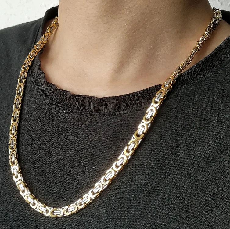 Manufacturer custom jewellery Men Jewelry,6mm thick customized male Stainless Steel 18k gold chain men Necklace,hip hop jewelry
Manufacturer custom jewellery Men Jewelry,6mm thick customized male Stainless Steel 18k gold chain men Necklace,hip hop jewelry