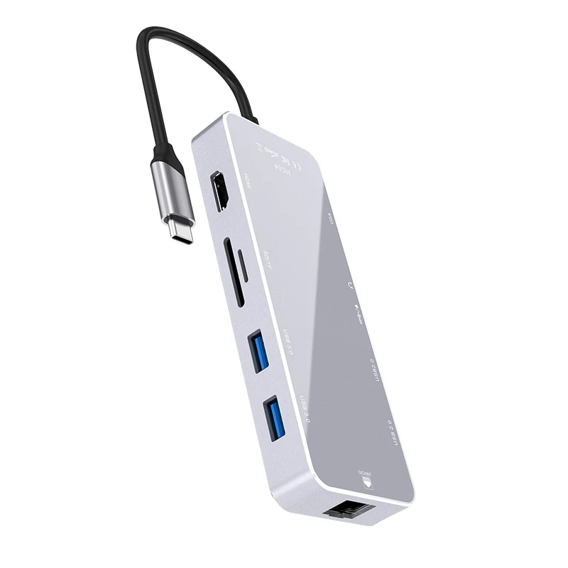 Best 11 In 1 3.5 AUX Card Reader Type C 3.1 PD Fast Charging Usb-C 2.0 Usb Hub And For PC, Black, rose gold, silver
Best 11 In 1 3.5 AUX Card Reader Type C 3.1 PD Fast Charging Usb-C 2.0 Usb Hub And For PC, Black, rose gold, silver
