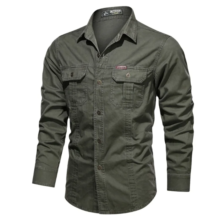 Long sleeve camouflage shirt thin Cargo shirt mens spring casual loose tooling military mens cotton Tactical Shirt
Long sleeve camouflage shirt thin Cargo shirt mens spring casual loose tooling military mens cotton Tactical Shirt
