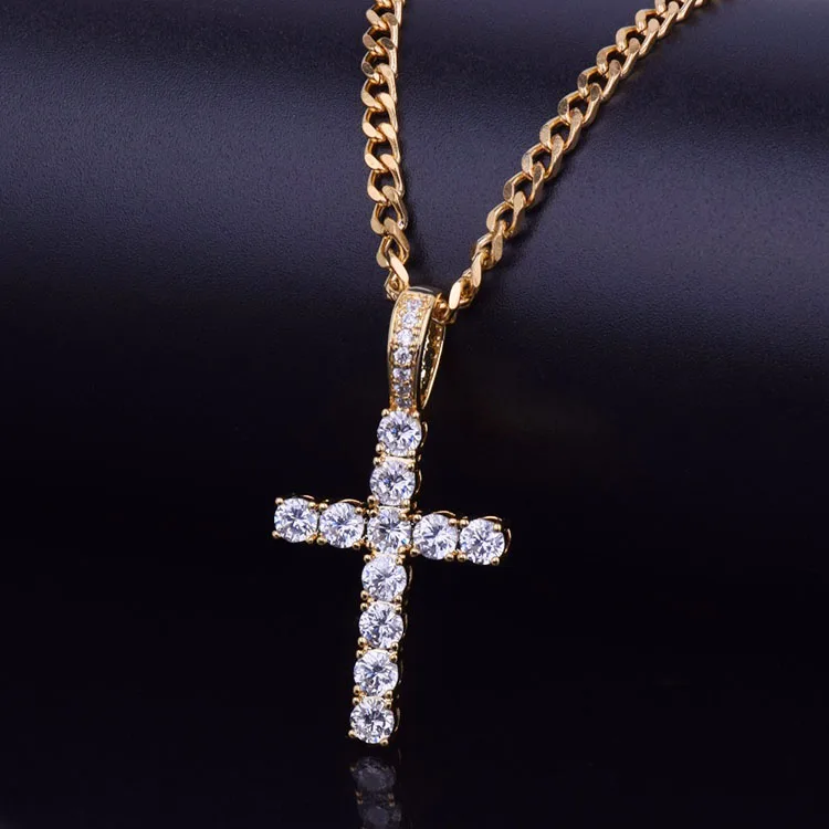 AAA Zircon Cross Pendant Copper Material Iced CZ Cross Pendants Necklace Chain Fashion Hip Hop Jewelry
AAA Zircon Cross Pendant Copper Material Iced CZ Cross Pendants Necklace Chain Fashion Hip Hop Jewelry