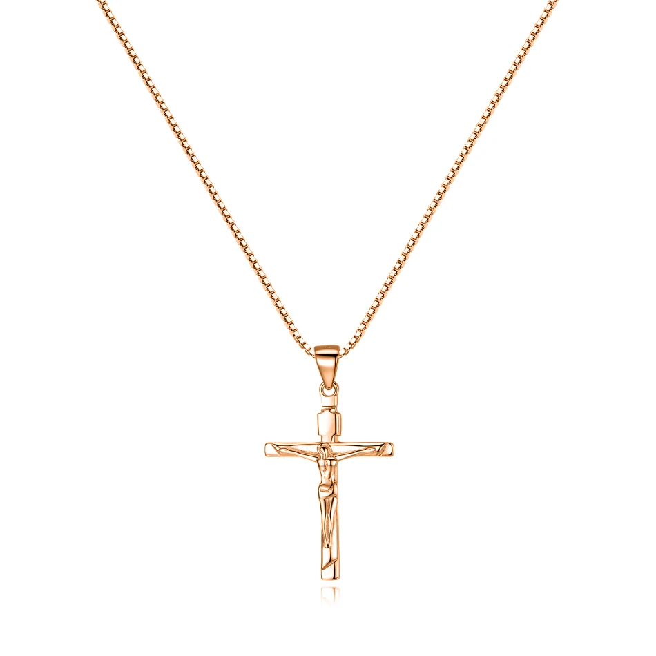 18k Gold Fashion Jewelry 925 Sterling Silver Rose Gold Plated Cross Pendant Necklace For Women
18k Gold Fashion Jewelry 925 Sterling Silver Rose Gold Plated Cross Pendant Necklace For Women