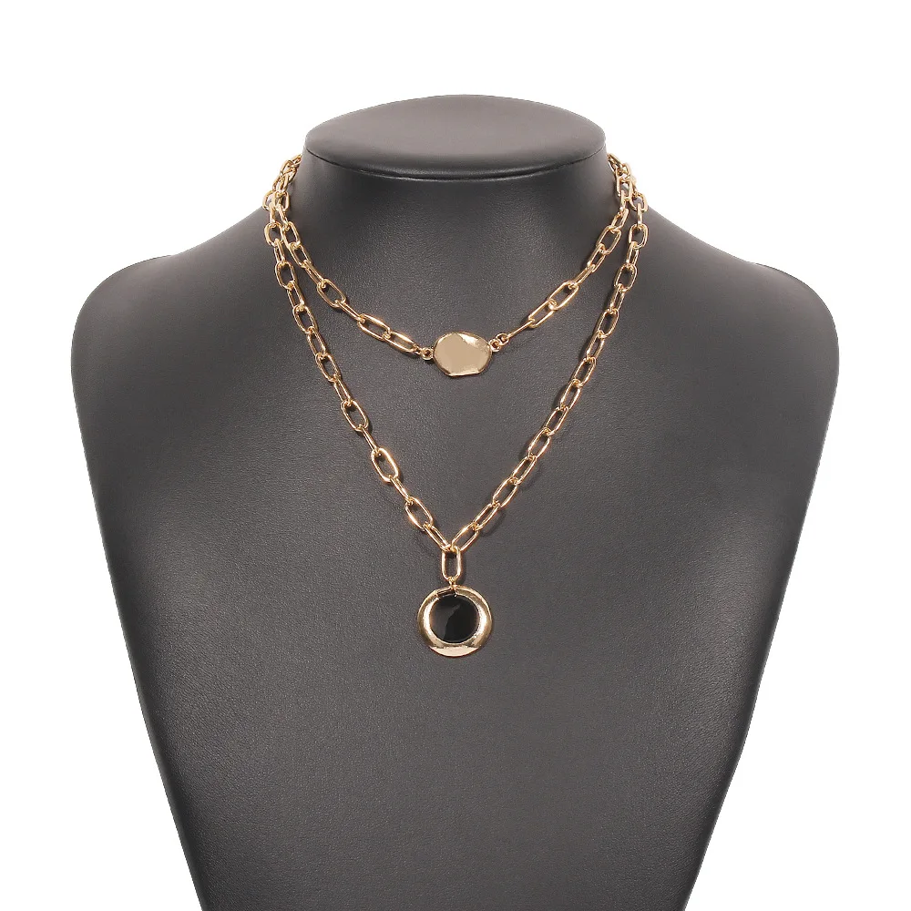 Fashion initial gold chain gold plated necklace stainless steel chain pendant layered Necklace, Gold color
Fashion initial gold chain gold plated necklace stainless steel chain pendant layered Necklace, Gold color