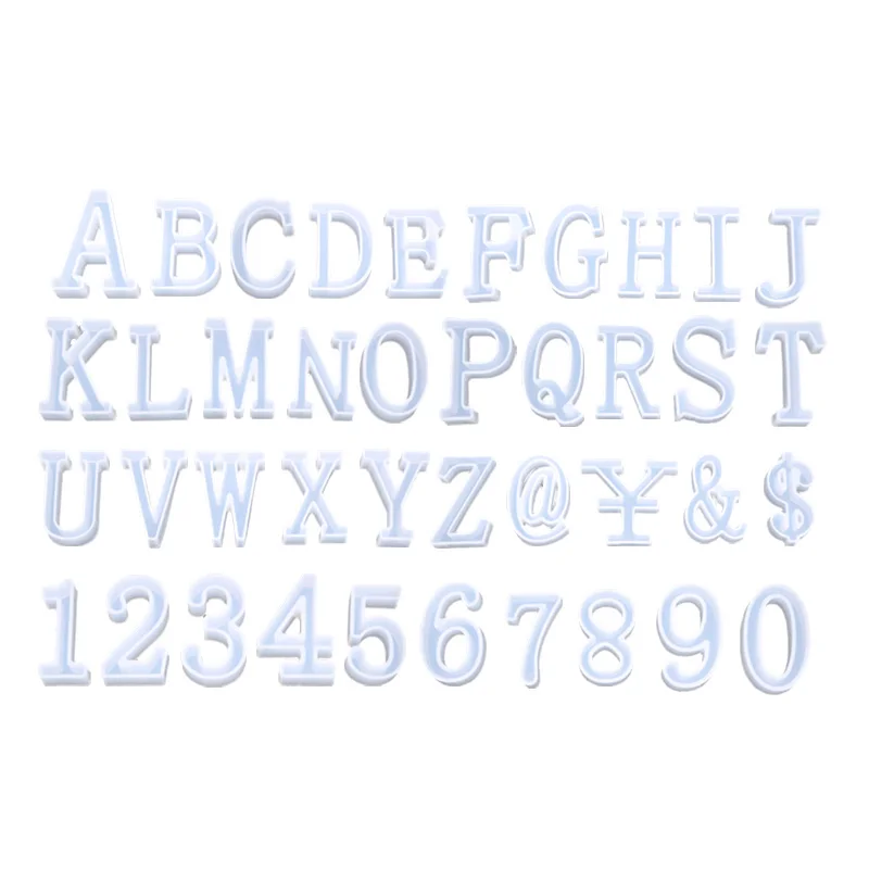 Proud of the diy crystal drop silicone mold English letters single pinyin hand pendant key chain creation, White
Proud of the diy crystal drop silicone mold English letters single pinyin hand pendant key chain creation, White