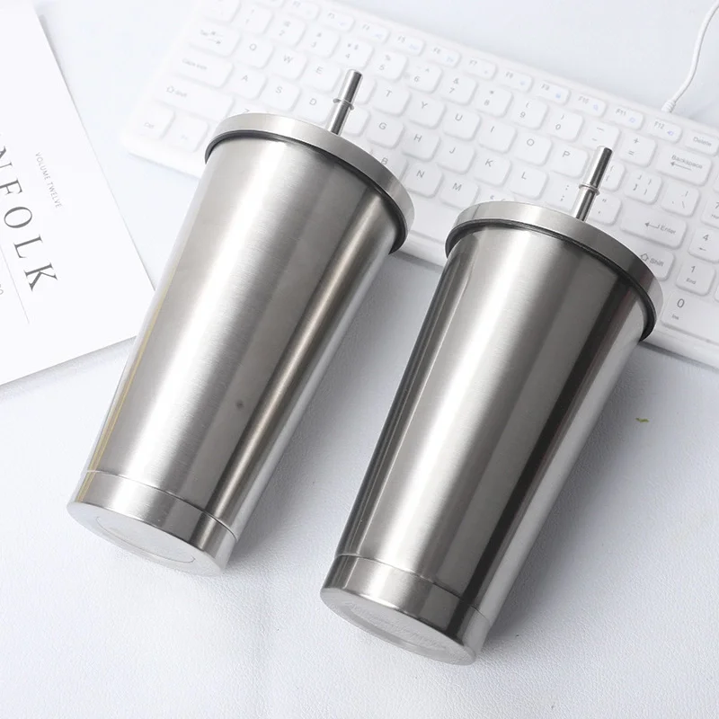 Wholesale 17oz Double Wall 304 Stainless Steel Vacuum Insulated Tumbler Thermal Cups Coffee Mugs with Straw Iced Cup, Customized color
Wholesale 17oz Double Wall 304 Stainless Steel Vacuum Insulated Tumbler Thermal Cups Coffee Mugs with Straw Iced Cup, Customized color