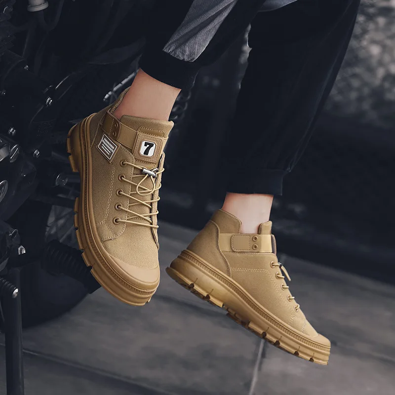2021 spring and autumn High top Lace-up Shoes Men fashion canvas shoes boots for men, 4 color
2021 spring and autumn High top Lace-up Shoes Men fashion canvas shoes boots for men, 4 color