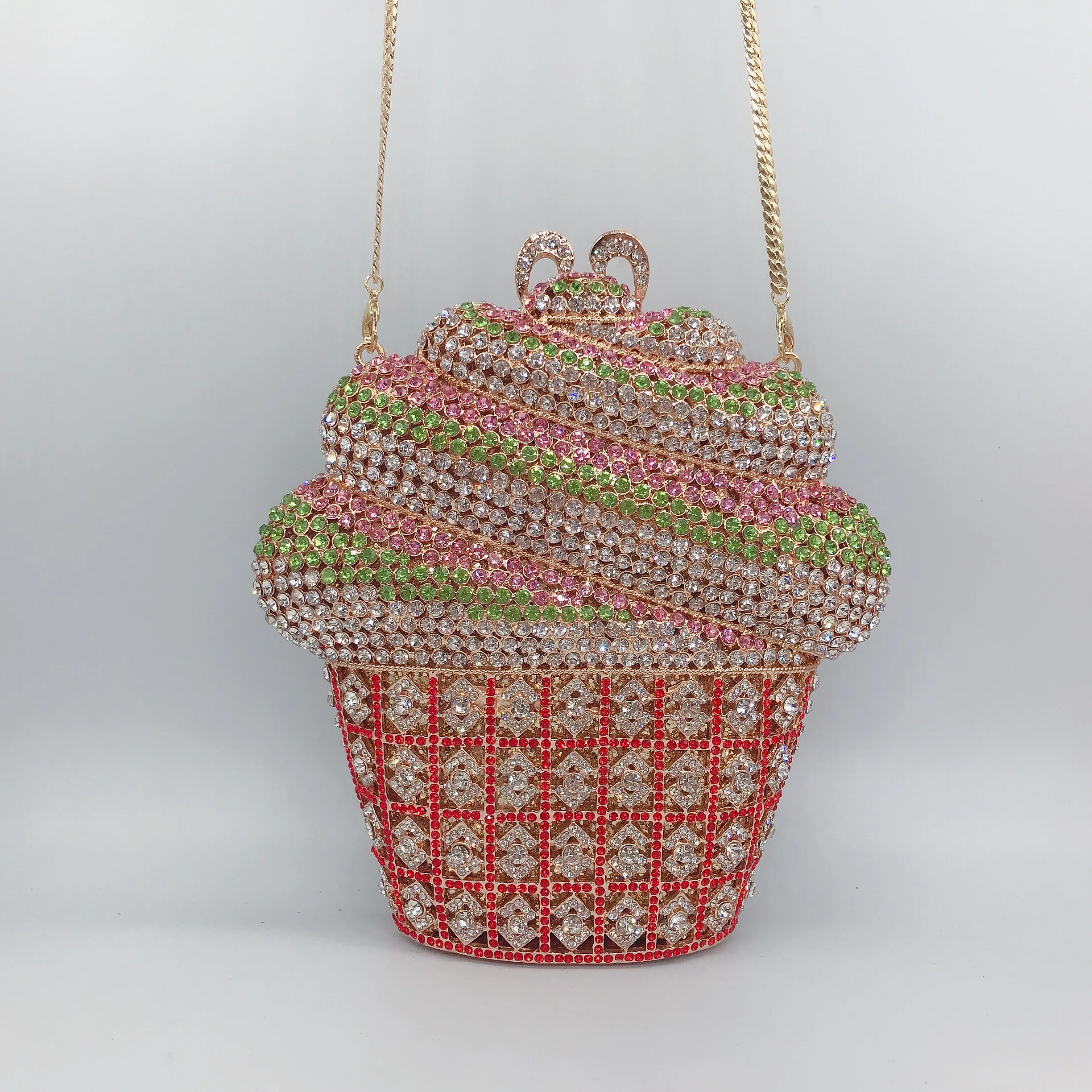 MOQ 1PC custom design ice cream diamond bag crystal clutch bag evening(ON-H140), 9 colors
MOQ 1PC custom design ice cream diamond bag crystal clutch bag evening(ON-H140), 9 colors