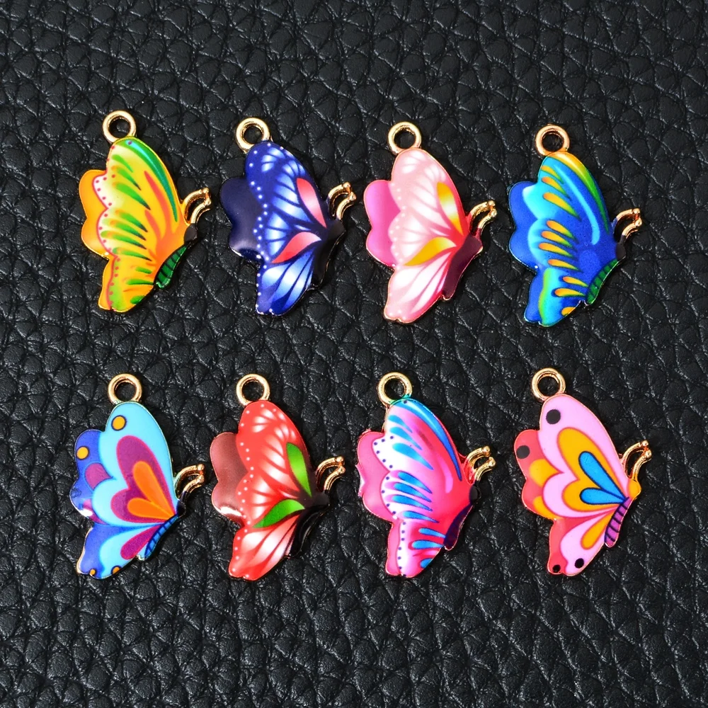 Cute Sweet Mixed Color Enamel Butterfly Charms Animal Charms DIY Earrings bracelet Jewelry Accessories 15*25mm, Picture
Cute Sweet Mixed Color Enamel Butterfly Charms Animal Charms DIY Earrings bracelet Jewelry Accessories 15*25mm, Picture