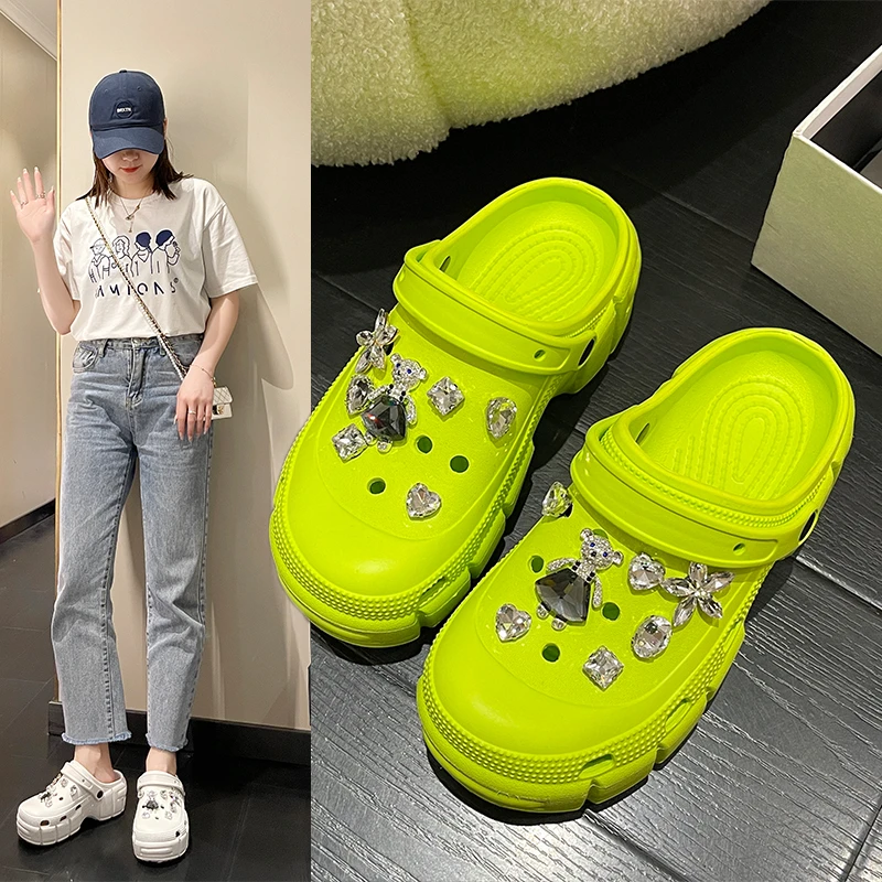 Hot Sale Cute Summer High Heels 6cm Platform Slippers Women Beach Sandals Non Slip Lightweight Outdoor Metal Chain Sandals Girls
Hot Sale Cute Summer High Heels 6cm Platform Slippers Women Beach Sandals Non Slip Lightweight Outdoor Metal Chain Sandals Girls