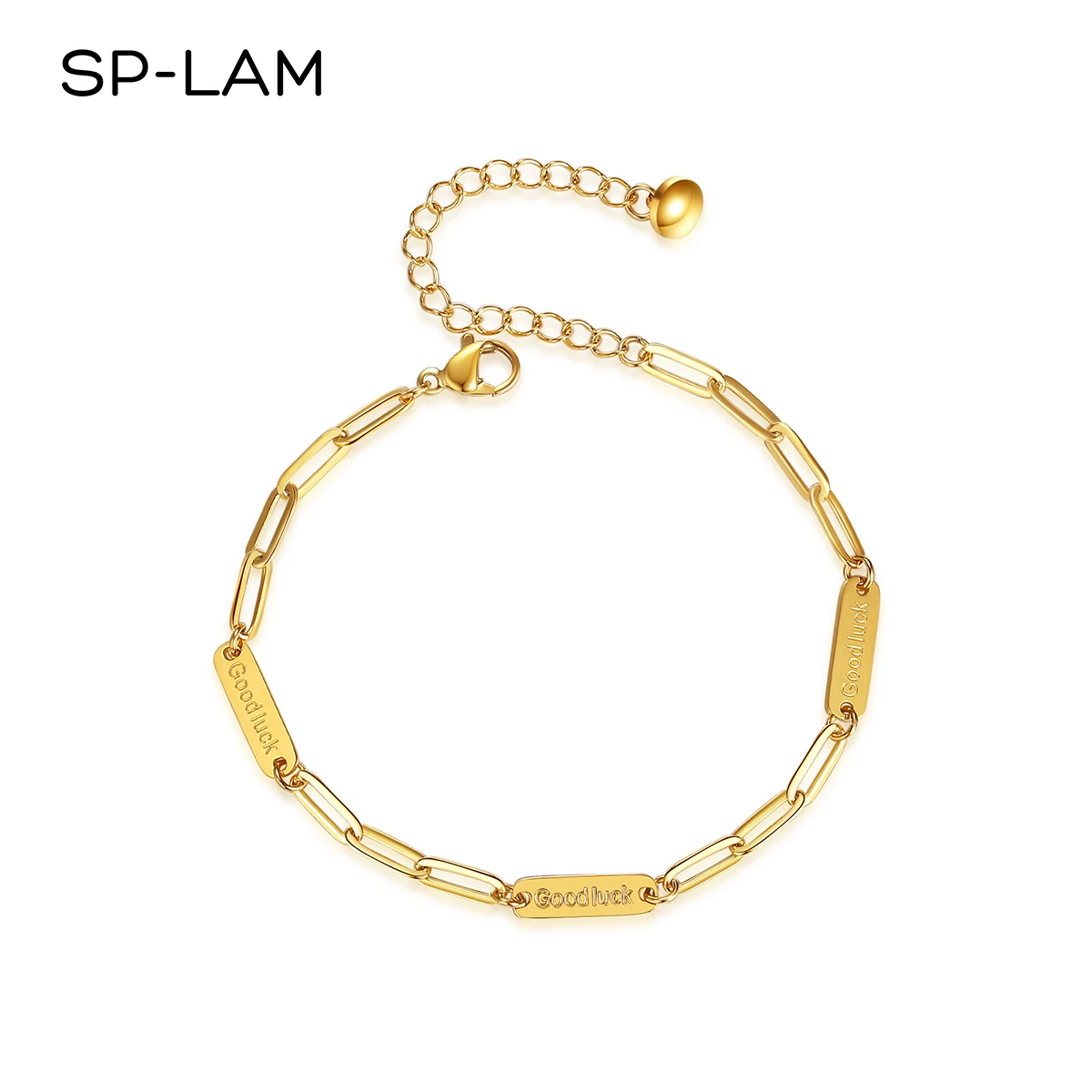 SP-LAM Fashion Girl Stainless Steel Charm Metal Adjustable Bangle Wholesale Designer Bracelet
SP-LAM Fashion Girl Stainless Steel Charm Metal Adjustable Bangle Wholesale Designer Bracelet