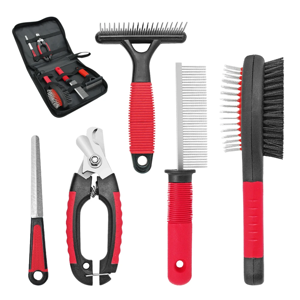 Dog Grooming Comb Brush Set Cat Nail s Stainless Steel Comb Pet Hair Grooming Tool Set For Short Long Hair Dogs Cats, Red
Dog Grooming Comb Brush Set Cat Nail s Stainless Steel Comb Pet Hair Grooming Tool Set For Short Long Hair Dogs Cats, Red