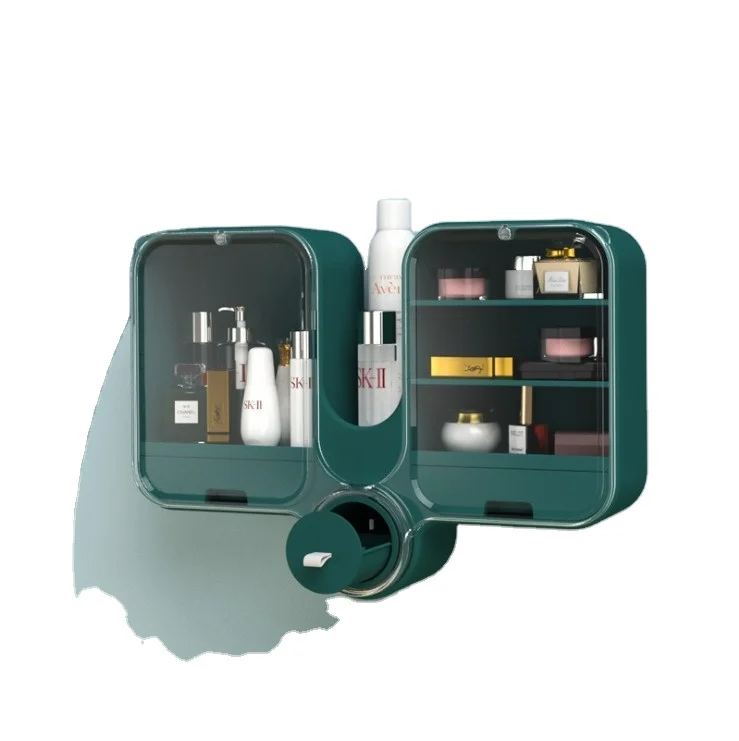 Nail-free trackless assembling wall-mounted cosmetics organizer dust proof makeup organizer
Nail-free trackless assembling wall-mounted cosmetics organizer dust proof makeup organizer
