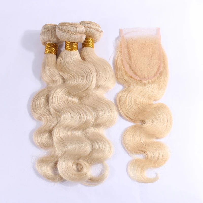 Wholesale 613 Cuticle Aligned Virgin Human Hair Bundles With Closure Human Hair Extension
Wholesale 613 Cuticle Aligned Virgin Human Hair Bundles With Closure Human Hair Extension