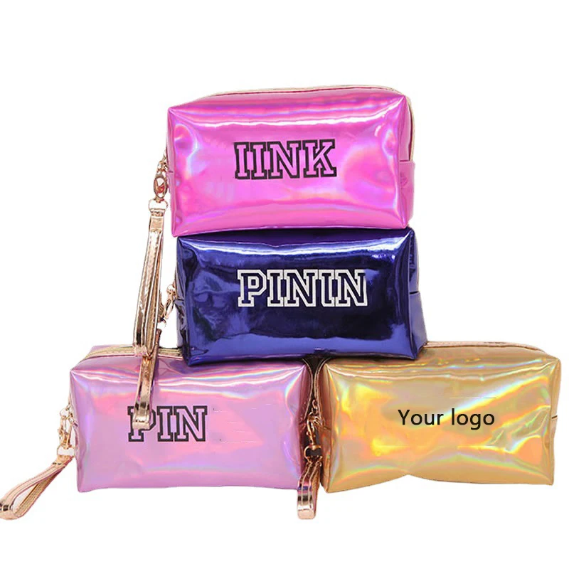 Pink luxury beautiful laser fashion zipper wholesale women makeup pouch cosmetic bag, Multi
Pink luxury beautiful laser fashion zipper wholesale women makeup pouch cosmetic bag, Multi