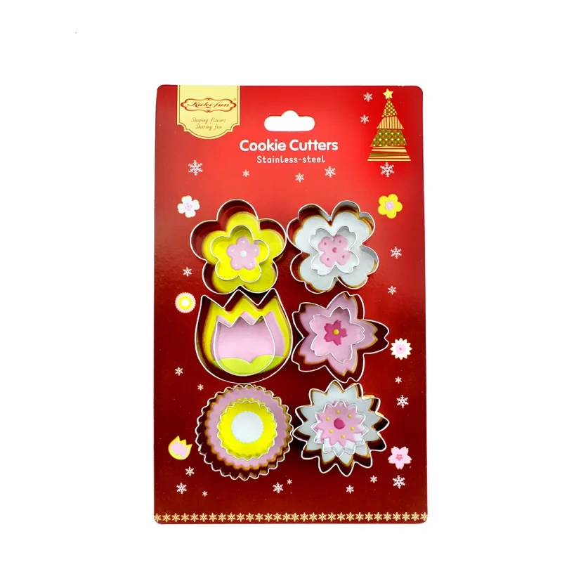 New Christmas Decoration Stainless Steel Plant 12 Suit Flowers Biscuit Mould Cake Printed DIY Fruit Mold Baking Tools
New Christmas Decoration Stainless Steel Plant 12 Suit Flowers Biscuit Mould Cake Printed DIY Fruit Mold Baking Tools