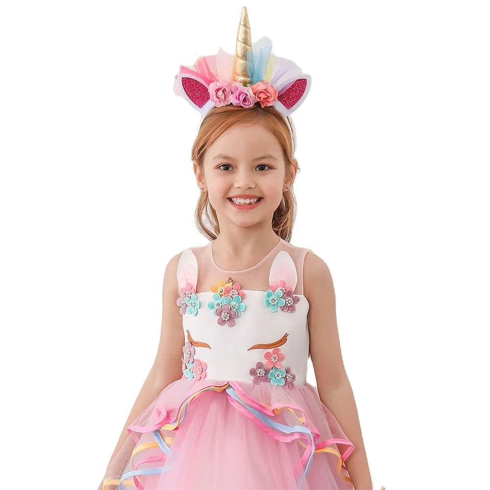 Wholesale Summer Lace Flowers Girls Unicorn Ruffles Girl Clothing Costume Birthday Party Dress2021 Vintage Smocked Dress
Wholesale Summer Lace Flowers Girls Unicorn Ruffles Girl Clothing Costume Birthday Party Dress2021 Vintage Smocked Dress