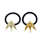 hot zinc alloy swallow metal hair band ponytail hair accessories
