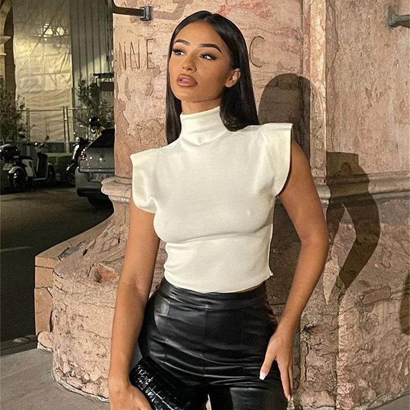 KX-FD9194 Fashion INS hot sexy new style elegant solid color t-shirt turtleneck sleeveless t-shirts women tops t shirts
KX-FD9194 Fashion INS hot sexy new style elegant solid color t-shirt turtleneck sleeveless t-shirts women tops t shirts
