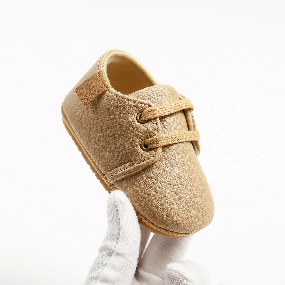 2020 Leisure Style Pure Color Antiskid TPR Sole Baby Shoes New Born Walking Baby Shoes manufacture