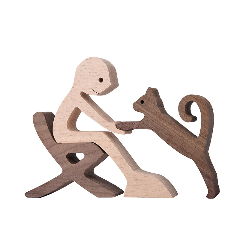 Christmas Craft Wooden Dog Cat Doll Ornaments Carved Dining Table Model Home Office Ornaments Creative Love Pets Dropshipping
Christmas Craft Wooden Dog Cat Doll Ornaments Carved Dining Table Model Home Office Ornaments Creative Love Pets Dropshipping