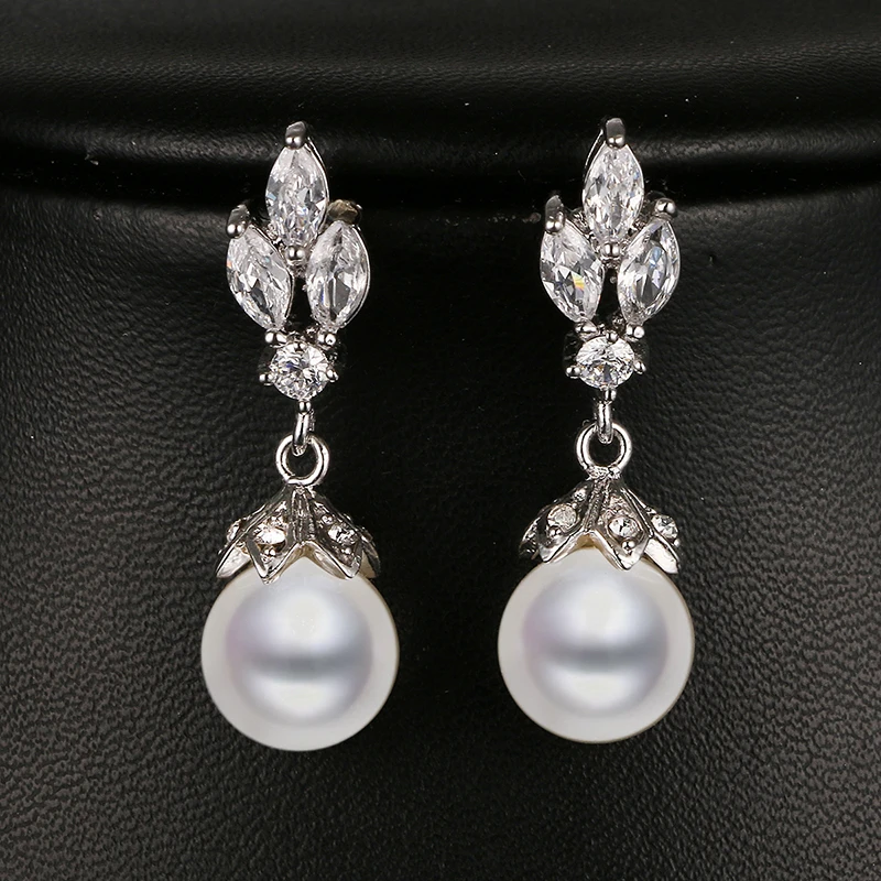Emmaya Fashion Marquise Shape Cz Pearl Earring White Gold Color Bridal Wedding Earring New Arrival Beautiful Gift
Emmaya Fashion Marquise Shape Cz Pearl Earring White Gold Color Bridal Wedding Earring New Arrival Beautiful Gift