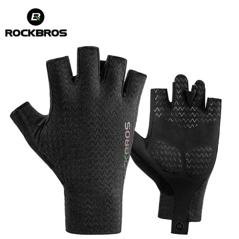 ROCKBROS Spring Summer SBR Pad Cycling Gloves Women Men Breathable Half Finger MTB Bicycle Anti-Slip Gloves, Black
ROCKBROS Spring Summer SBR Pad Cycling Gloves Women Men Breathable Half Finger MTB Bicycle Anti-Slip Gloves, Black