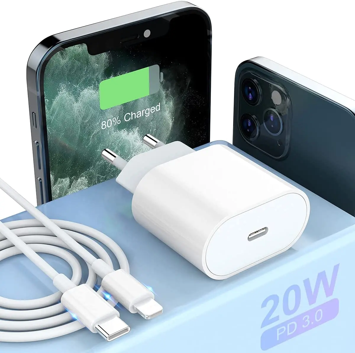 Pd 20w Charger Usb-c Original Adapter For Iphone 12 Pro Max Fast Charger Eu Us Plug 20w Usb-c Wall Charger
Pd 20w Charger Usb-c Original Adapter For Iphone 12 Pro Max Fast Charger Eu Us Plug 20w Usb-c Wall Charger