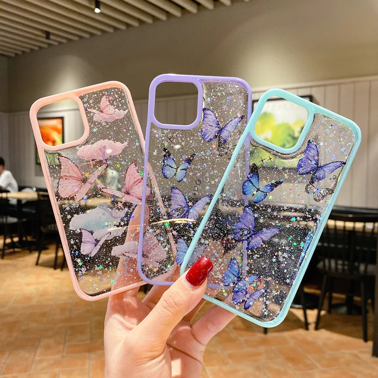 wholesale printing Luxury butterfly Design shock-proof epoxy glitter phone case for iphone 12/11 pro max 7/8 plus 6s x xr xs
wholesale printing Luxury butterfly Design shock-proof epoxy glitter phone case for iphone 12/11 pro max 7/8 plus 6s x xr xs