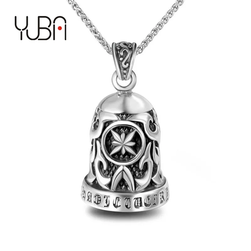 Bell Pendant Necklace - Silver and Stainless Steel - Personalised Engraved men jewelry
Bell Pendant Necklace - Silver and Stainless Steel - Personalised Engraved men jewelry