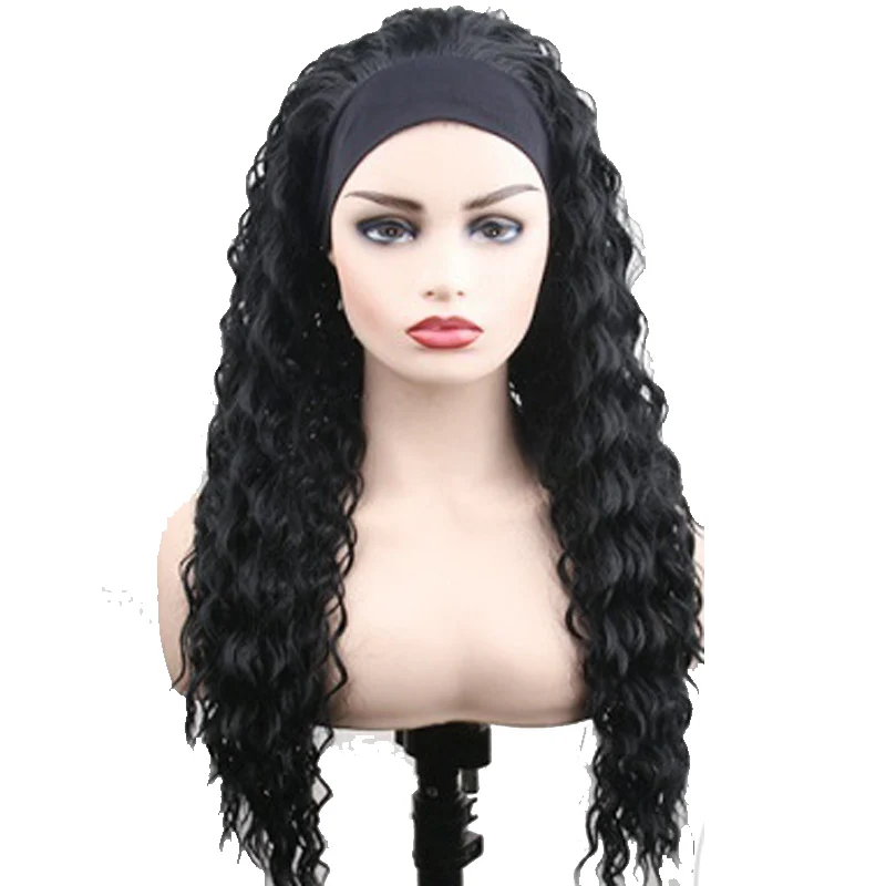 European and American Style Wigs For Black Women Quality Synthetic Long Curly Hair Head Cover Chemical Fiber Headband Wig
European and American Style Wigs For Black Women Quality Synthetic Long Curly Hair Head Cover Chemical Fiber Headband Wig