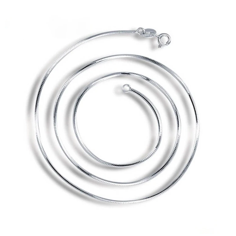 0.6mm 0.7mm 0.9mm thickness Gold Plated Rose Gold Plated Basic 925 Sterling Silver Chain silver snake Chain
0.6mm 0.7mm 0.9mm thickness Gold Plated Rose Gold Plated Basic 925 Sterling Silver Chain silver snake Chain