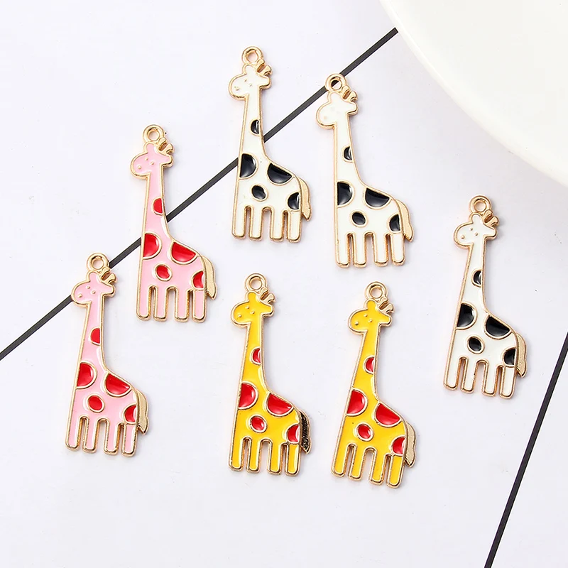New Giraffe Alpaca Enamel Charms With Pearl Alloy Oil drop fit Necklace bracelet DIY Fashion Jewelry Accessory
New Giraffe Alpaca Enamel Charms With Pearl Alloy Oil drop fit Necklace bracelet DIY Fashion Jewelry Accessory