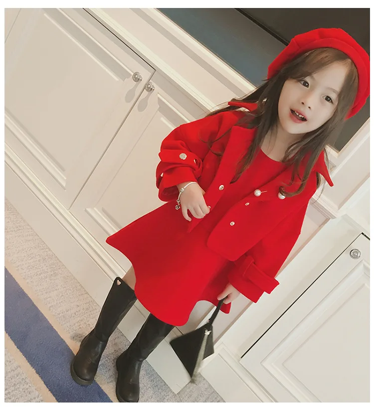 Korean Style 2021 Autumn Winter Chic Design Red Color Girls Sleeveless Dress Kid Wool Dress Set With Jacket, Gray, red
Korean Style 2021 Autumn Winter Chic Design Red Color Girls Sleeveless Dress Kid Wool Dress Set With Jacket, Gray, red
