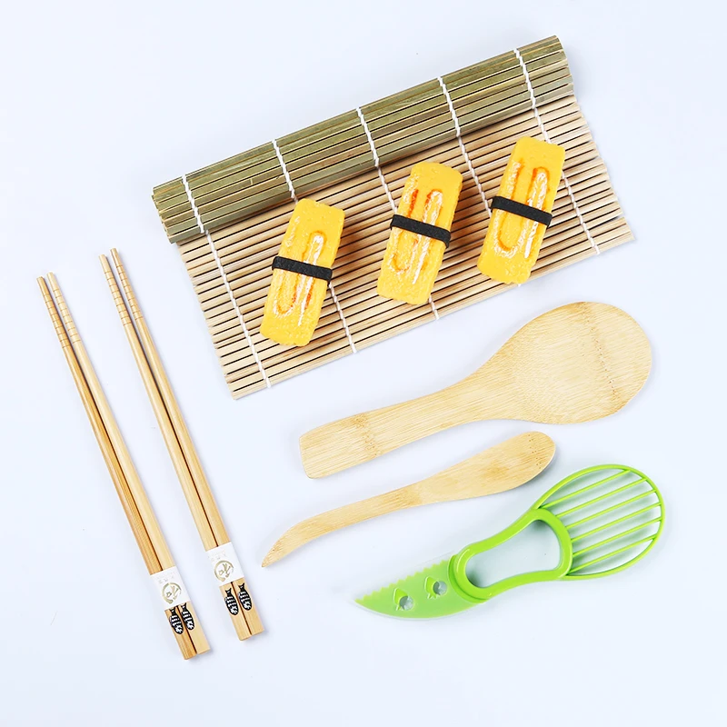 Amazon Hot Sale Bamboo Sushi Rolling Tray Mold Kit 6 Pieces Bamboo Sushi Making Kit Equipment
Amazon Hot Sale Bamboo Sushi Rolling Tray Mold Kit 6 Pieces Bamboo Sushi Making Kit Equipment