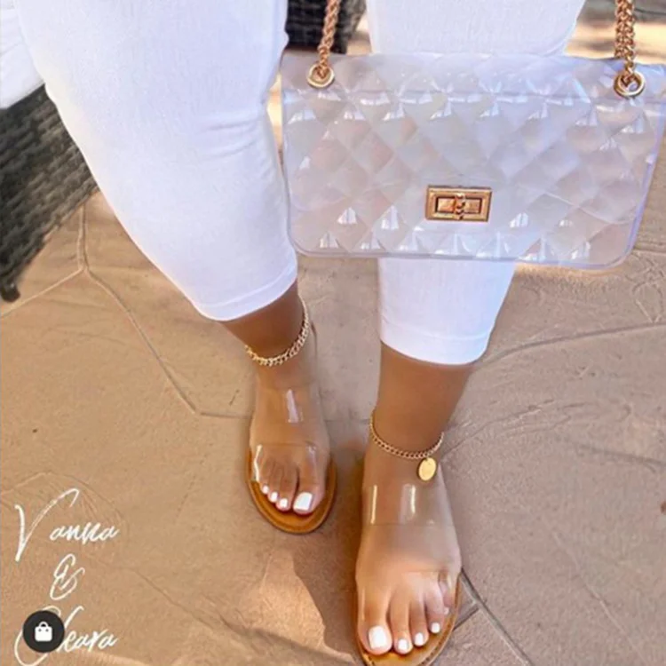 women jelly shoes and matching bags in stock fashion slippers women Clear PVC slippers matching bag purse
women jelly shoes and matching bags in stock fashion slippers women Clear PVC slippers matching bag purse