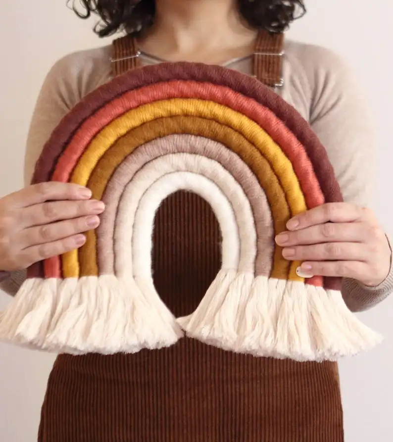 Nordic Handmade Wall Hanging Boho Fiber Wind Chimes Room Decoration Baby Rainbow Ornanments, Custom
Nordic Handmade Wall Hanging Boho Fiber Wind Chimes Room Decoration Baby Rainbow Ornanments, Custom
