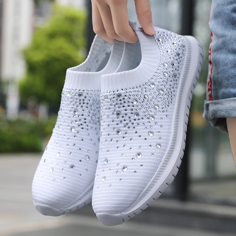 Women Spring Autumn Sneaker Knitted Mesh Vulcanized Shoes Casual Slip on Flat Soft Walking Footwear Zapatos De Mujer, Black,white,pink
Women Spring Autumn Sneaker Knitted Mesh Vulcanized Shoes Casual Slip on Flat Soft Walking Footwear Zapatos De Mujer, Black,white,pink